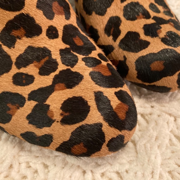 NIB INC Leopard Pony Hair Ankle Booties Sz 5 - Picture 8 of 9